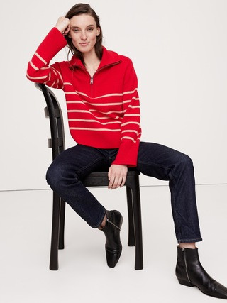 Cashmere Half-Zip Sweater | Banana Republic (US)