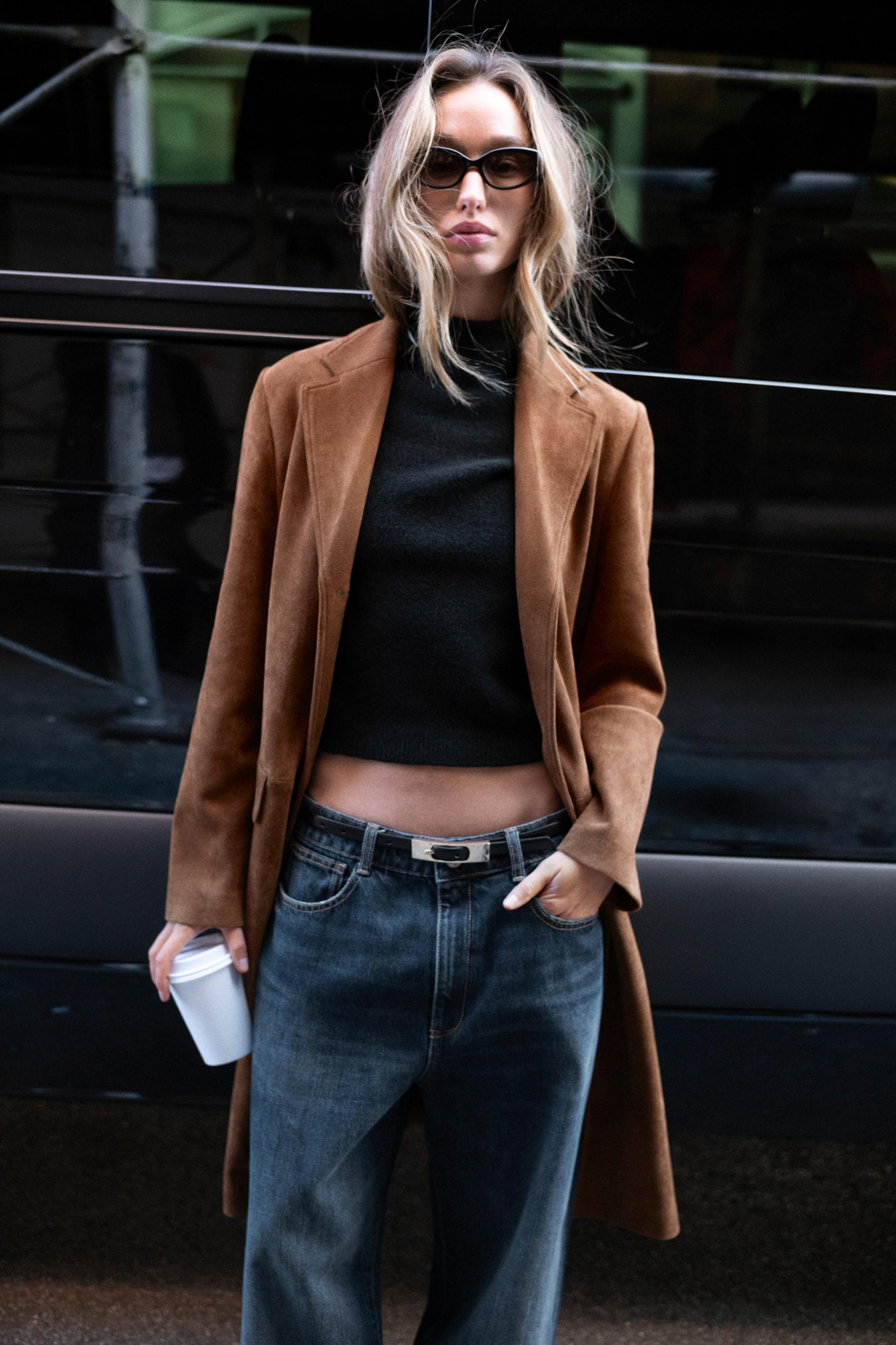 FAUX SUEDE TAILCOAT | Zara US