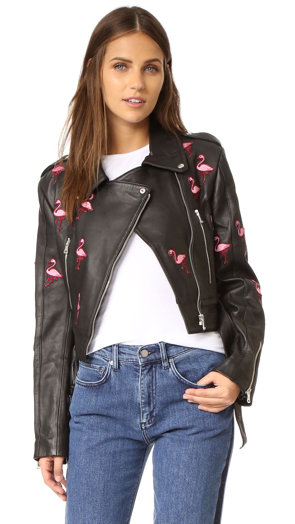 Flamingos Leather Jacket | Shopbop