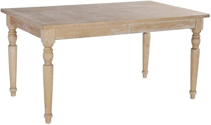 Riverbay Furniture 59" W x 35" D Transitional French Inspired Design Wood Dining Table with Spaci... | Amazon (US)