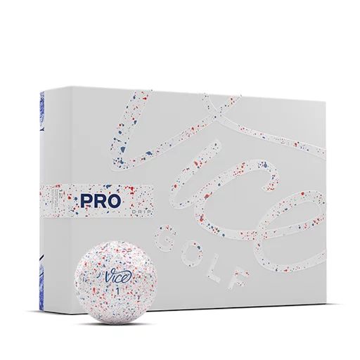 Vice Golf Pro Drip Blue/Red Golf Ball - 1 Dozen - Walmart.com | Walmart (US)