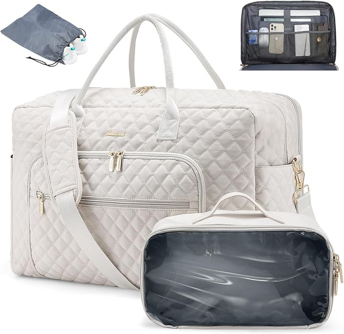 LOVEVOOK Travel Duffle Bag - Women's Weekender Carry On Overnight Laptop & Gym Bag With Toiletry/... | Amazon (US)