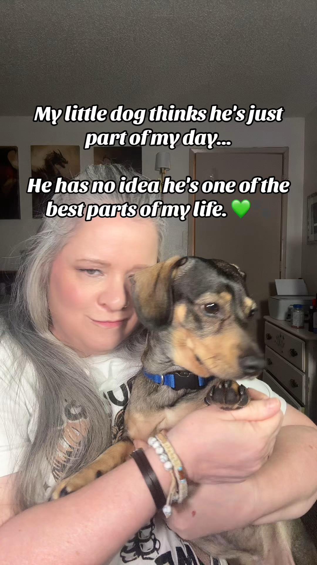 My little dog thinks he's following me around all day...

He has no idea he's carrying me through some of the hardest days. 💚🐾

When life gets heavy, he's there.
When I'm crying, he's there.
When I'm stressed, overwhelmed, or just sitting quietly trying to process it all...

he's there.

He doesn't care what I look like.
He doesn't care if the dishes are done.
He doesn't care if I had a good day or a bad day.

He just loves me.

And honestly, that's a pretty special gift.

🐾 Give your furry best friend an extra hug today.
 

 #LTKmomlife