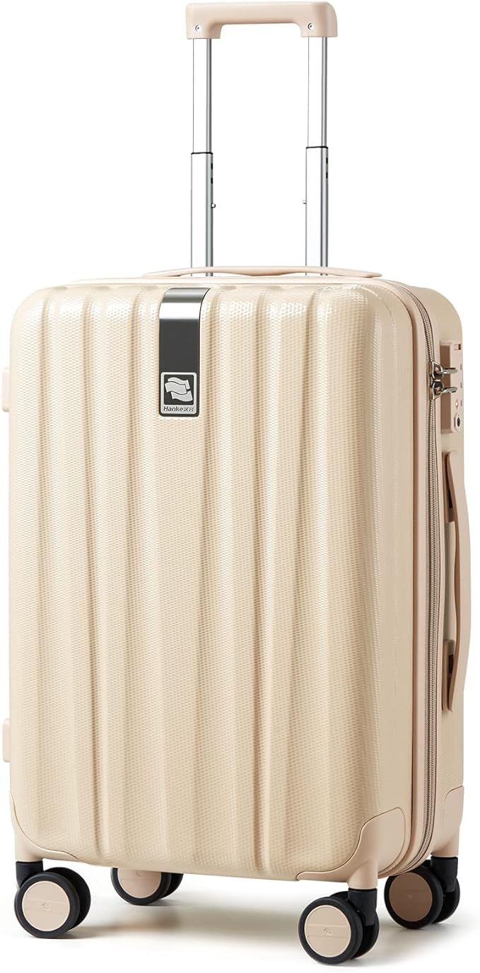 Hanke Upgrade Carry On Luggage Airline Approved, 20'' Lightweight Hardside Suitcase PC Hardshell ... | Amazon (US)