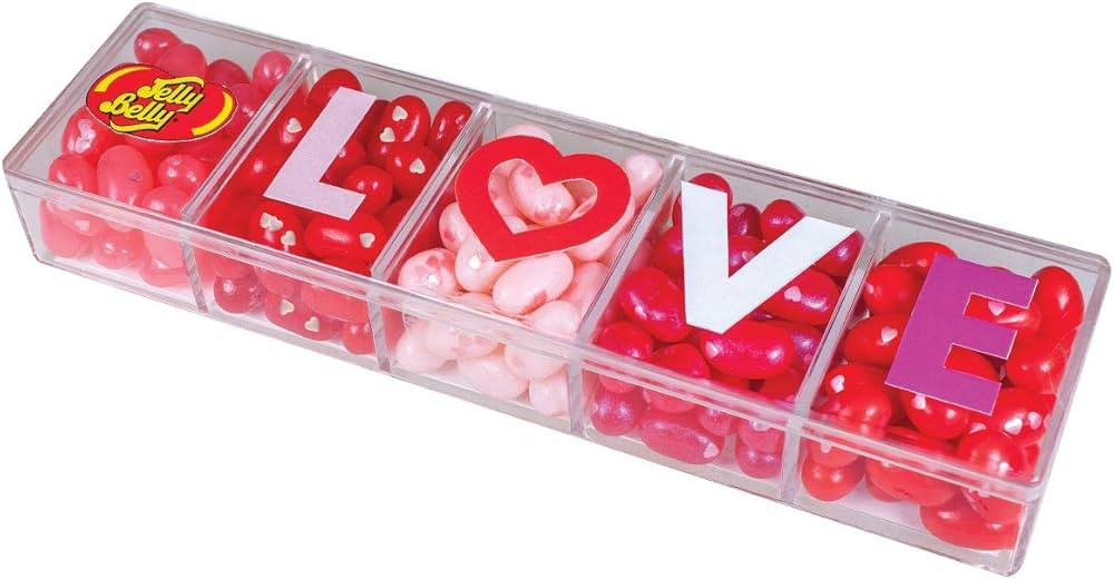 Jelly Belly Candy Clear Love Gift Box4oz5Flavors, Red | Amazon (US)