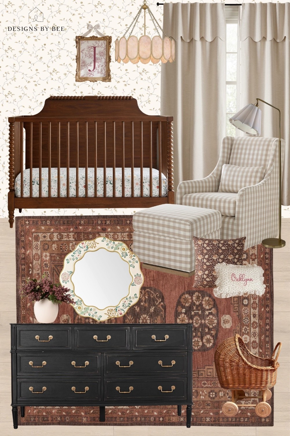 moody nursery, vintage nursery, girl nursery, nursery design, vintage baby room, moody baby girl nursery, feminine nursery, baby girl nursery ideas, nursery inspiration, vintage decor, moody interior design, nursery wall decor, vintage rug nursery, gold crib nursery, dark floral nursery, nursery styling, nursery furniture, nursery must haves, nursery decor ideas, timeless nursery, elegant nursery

#LTKBaby #LTKHome