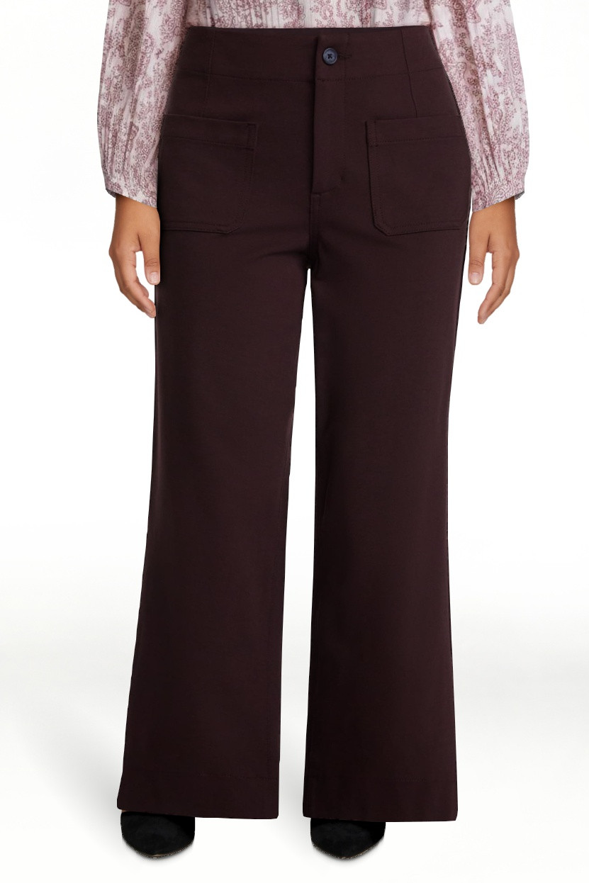 Scenario Women's Patch Pocket Ponte Pants, 28" Inseam, Sizes 0-20 | Walmart (US)