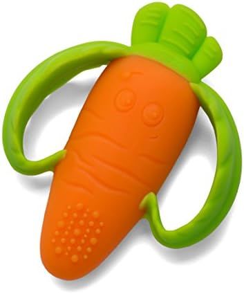 Infantino Lil' Nibble Teethers Carrot - Silicone Soft-Textured teether for Sensory Exploration an... | Amazon (US)