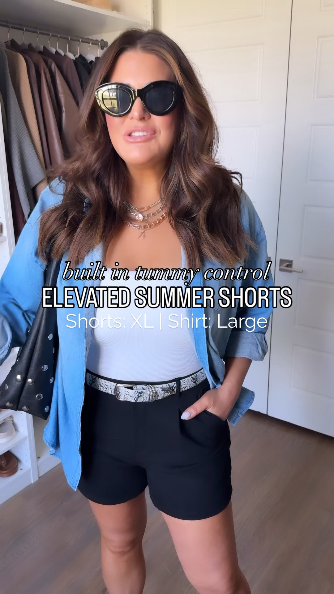 If you’re on the hunt for the perfect summer outfit, these pieces are worth adding to cart. 🙌

Shirt: Large
Tank: Large
Shorts: XL

They have the look of an elevated short but feel so much more comfortable thanks to the amazing stretch, flattering fit, and built-in tummy control. I love how easy they are to dress up or down, and adding a few snakeskin accessories instantly gives the outfit a chic designer-inspired feel.

These are the kind of versatile wardrobe staples you’ll reach for on repeat all summer long—whether you’re running errands, heading to brunch, traveling, or putting together an effortless everyday outfit.

#SummerStyle #MidsizeFashion #SummerOutfits #AffordableFashion #AmazonFashion plus size fashion

#LTKgrwm #LTKootd #LTKMidsize