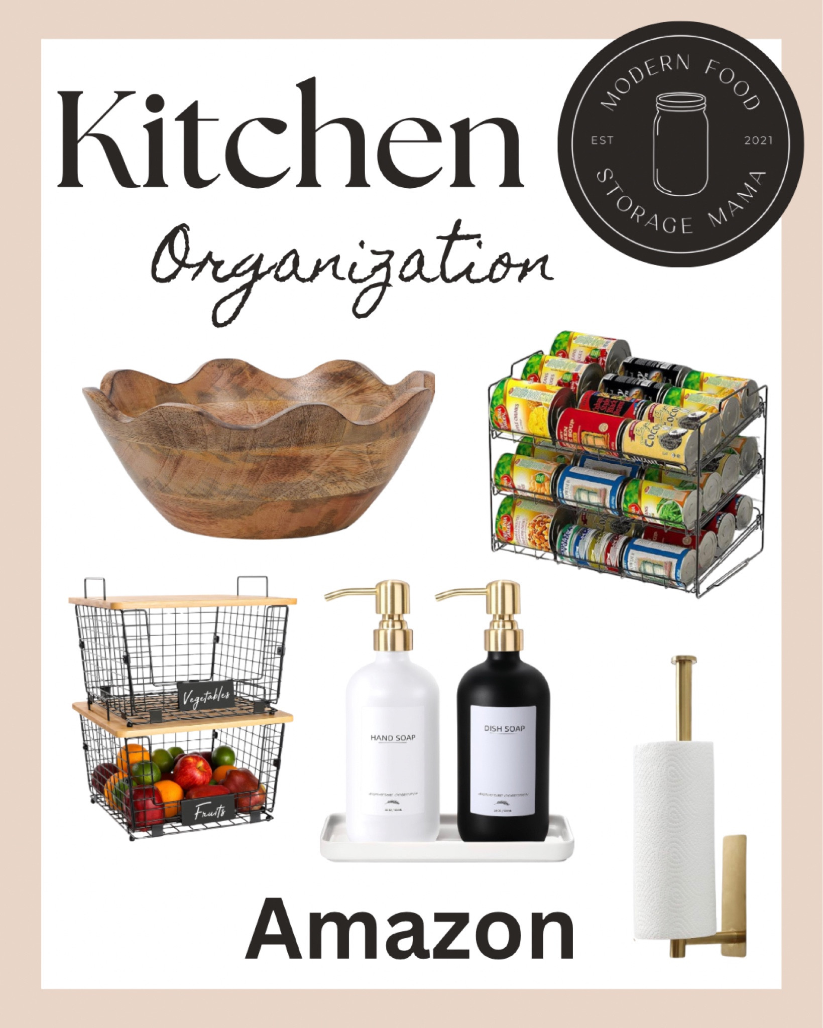 Kitchen organization can be both functional and stylish! These are a few affordable kitchen finds.

#LTKfindsunder50 #LTKstyletip #LTKhome