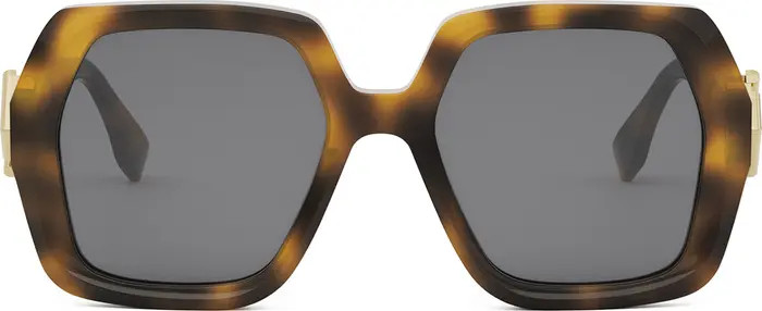 'Fendi Diamonds 51mm Square Sunglasses | Nordstrom