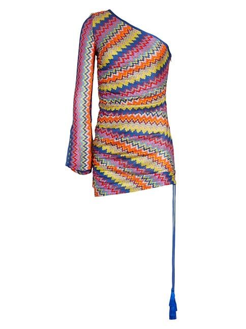 Devon Knit One-Shoulder Minidress | Saks Fifth Avenue