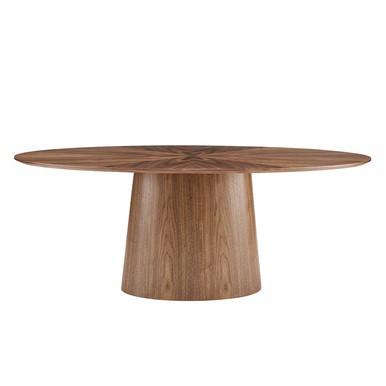 Athena Oval Dining Table - Walnut | Z Gallerie