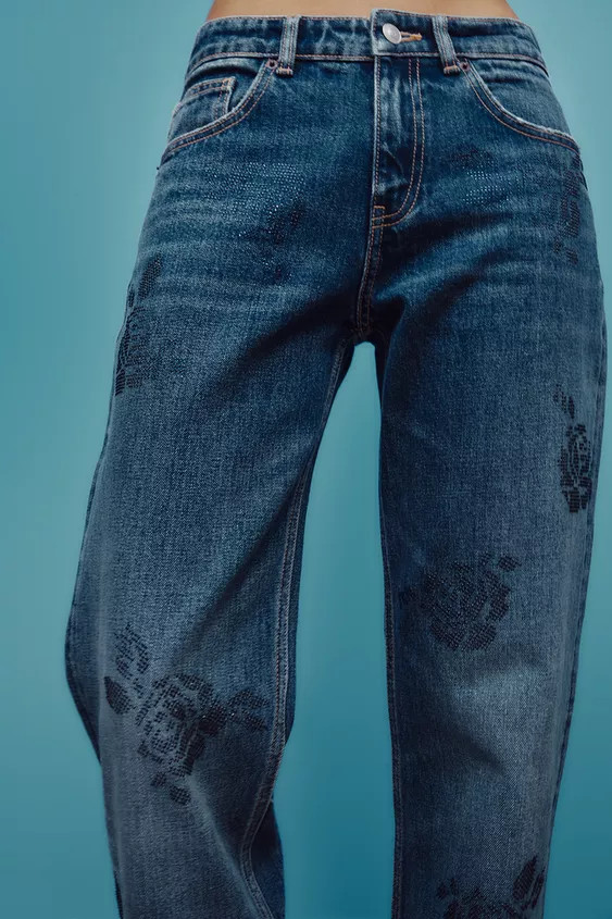 TRF MID-RISE WIDE LEG JEANS | Zara US