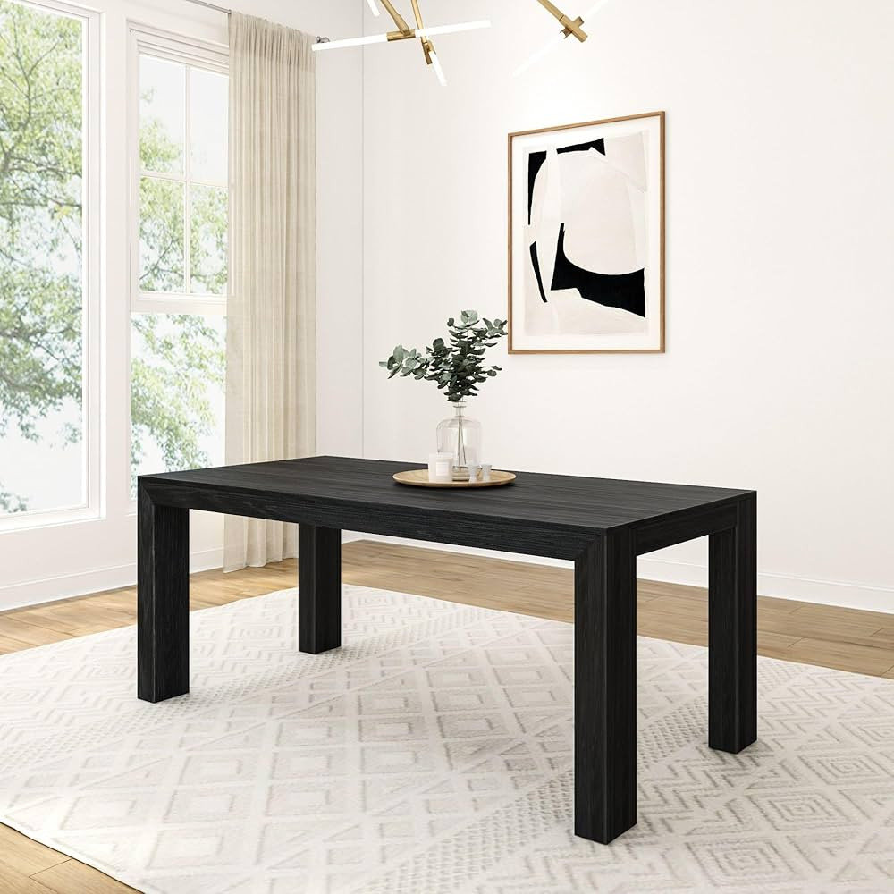 Plank+Beam 72 Inch Modern Wood Dining Table, Solid Wood Rectangular Dining Table for Kitchen/Dini... | Amazon (US)