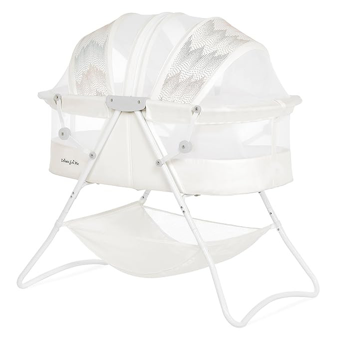 Dream On Me Karley Bassinet in Dove White, Lightweight Portable Baby Bassinet, Quick Fold and Eas... | Amazon (US)