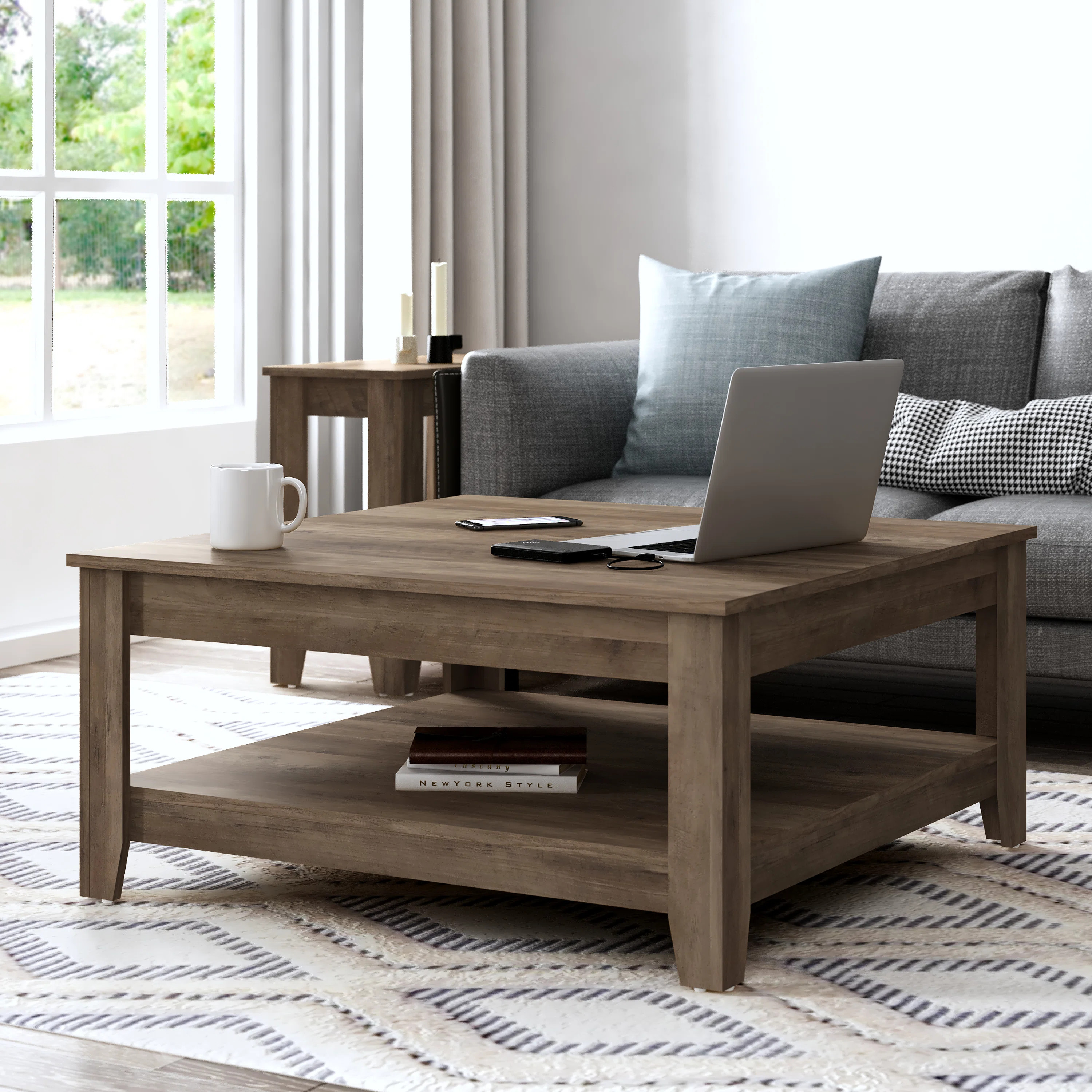 Weddel Basilico Coffee Table with Storage | Wayfair North America
