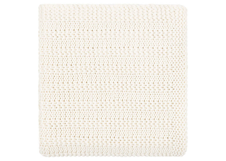 Langham Cotton Throw Ivory | Urban Barn