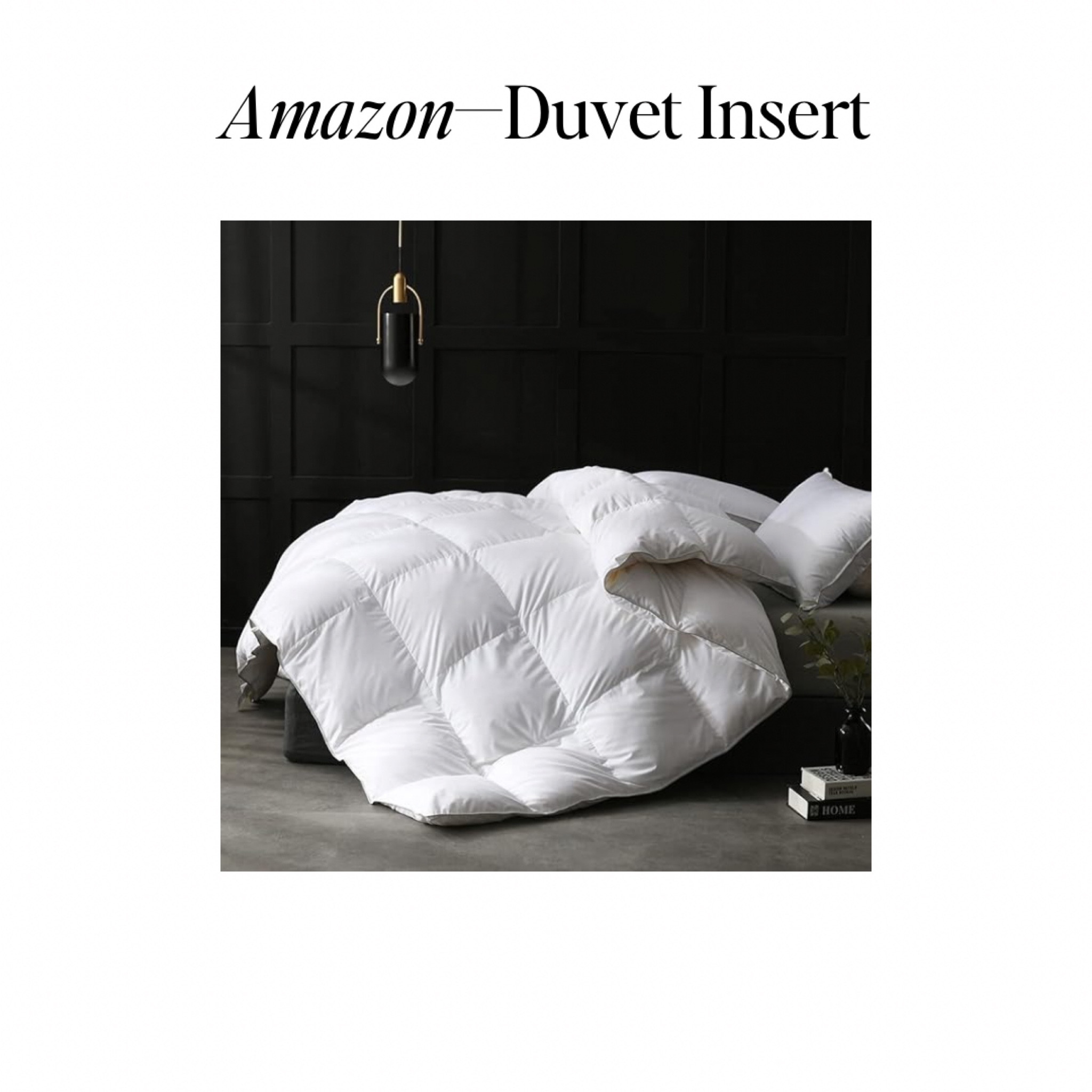 My FAVORITE duvet insert from Amazonn