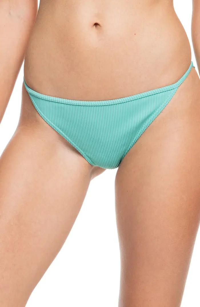 Roxy Mind Of Freedom Ribbed Cheeky Bikini Bottoms | Nordstrom | Nordstrom