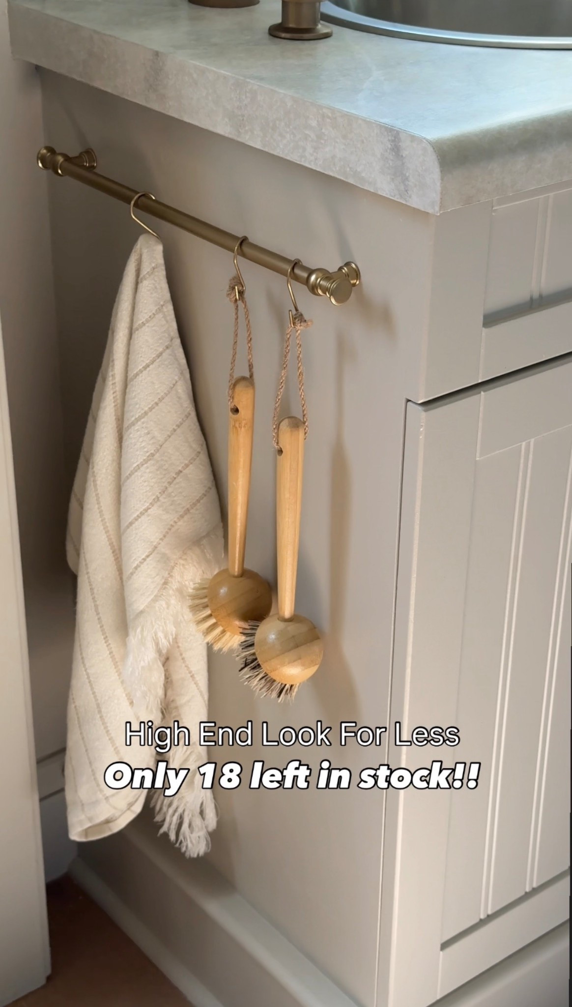 Kitchen rail system look for less | Amazon hack | kitchen decor | laundry room decor | drawer pull | s hooks 

#LTKHome #LTKSaleAlert
