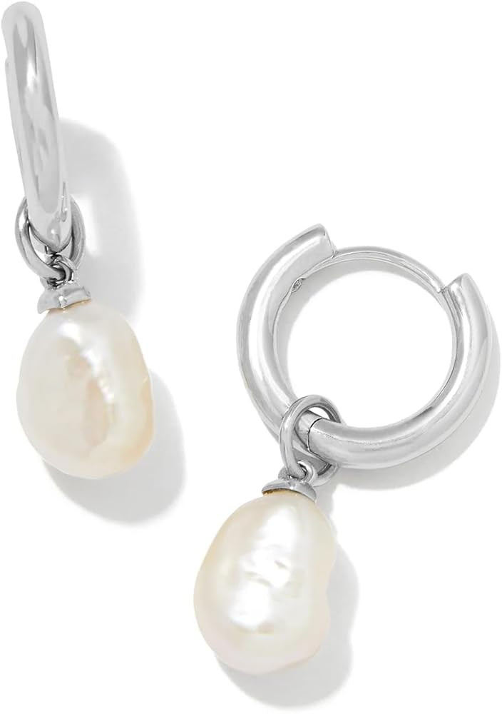Kendra Scott Willa Pearl Huggie Earrings in White Pearl, Fashion Jewelry for Women | Amazon (US)