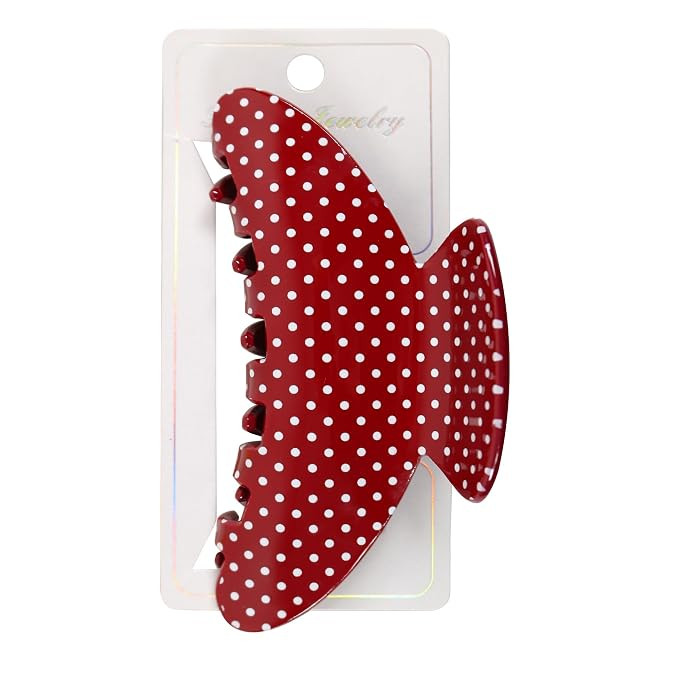 Durable Acetate Ponytail Barrette,Big Claws,Non-slip,Strong Hold,Cute Hair Accessories for Girls ... | Amazon (US)