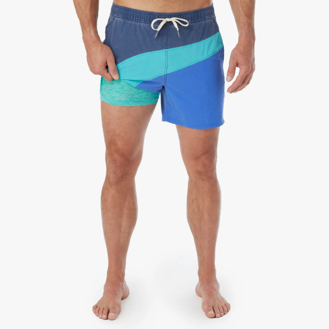 Men's Bungalow Trunk - Blue Currents - Size S - Fair Harbor | Fair Harbor Clothing