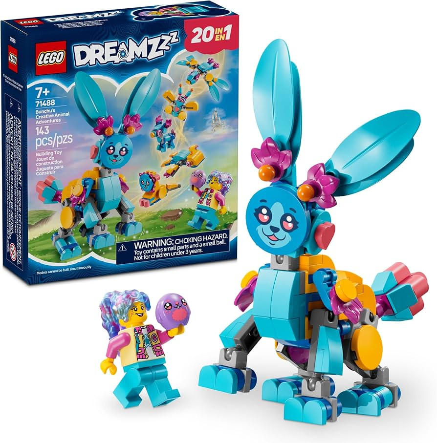 LEGO DREAMZzz Bunchu's Creative Animal Adventures - Fantasy Bunny Toy for Kids, Boys and Girls, A... | Amazon (US)