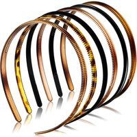 6pcs/set Plastic Thin Headbands Girls Plastic Hairbands Fashion Women Non-slip Headbands Girls Children Kids Hair Accessories | AliExpress (US)