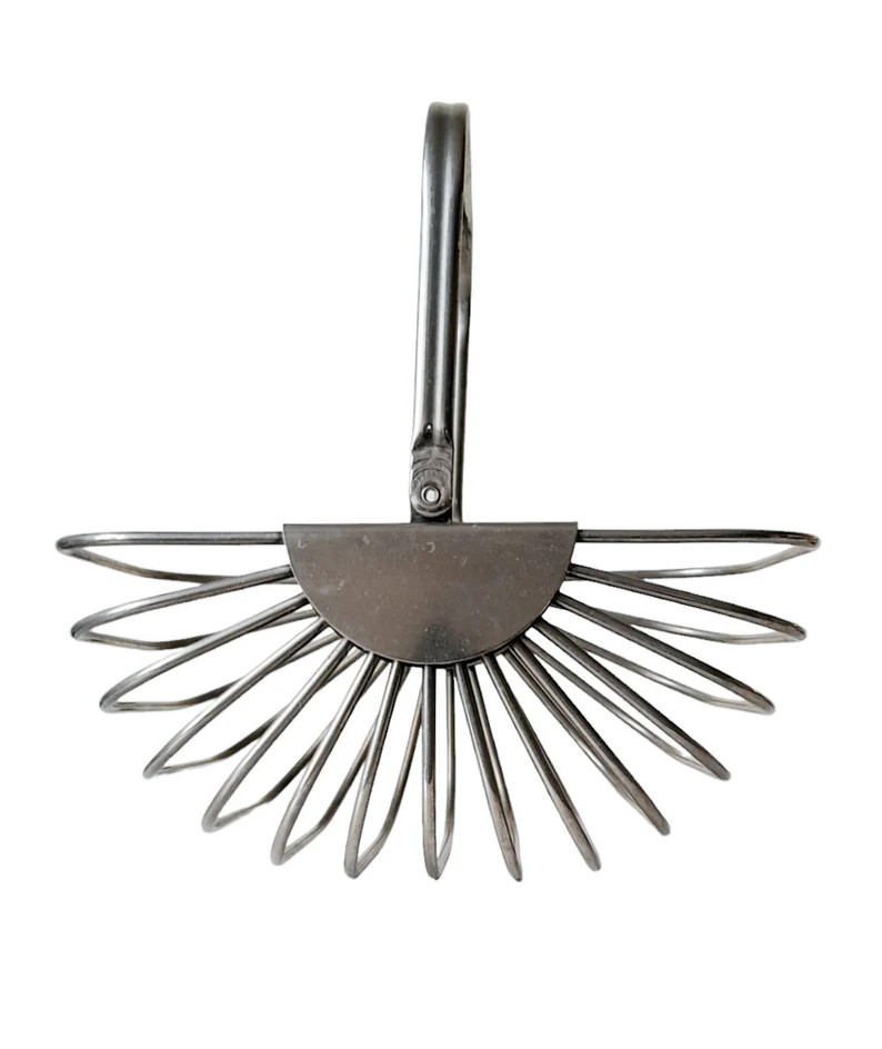 Vintage Godinger Silver Chrome Bread Egg Wire Basket With Handle - Etsy | Etsy (US)