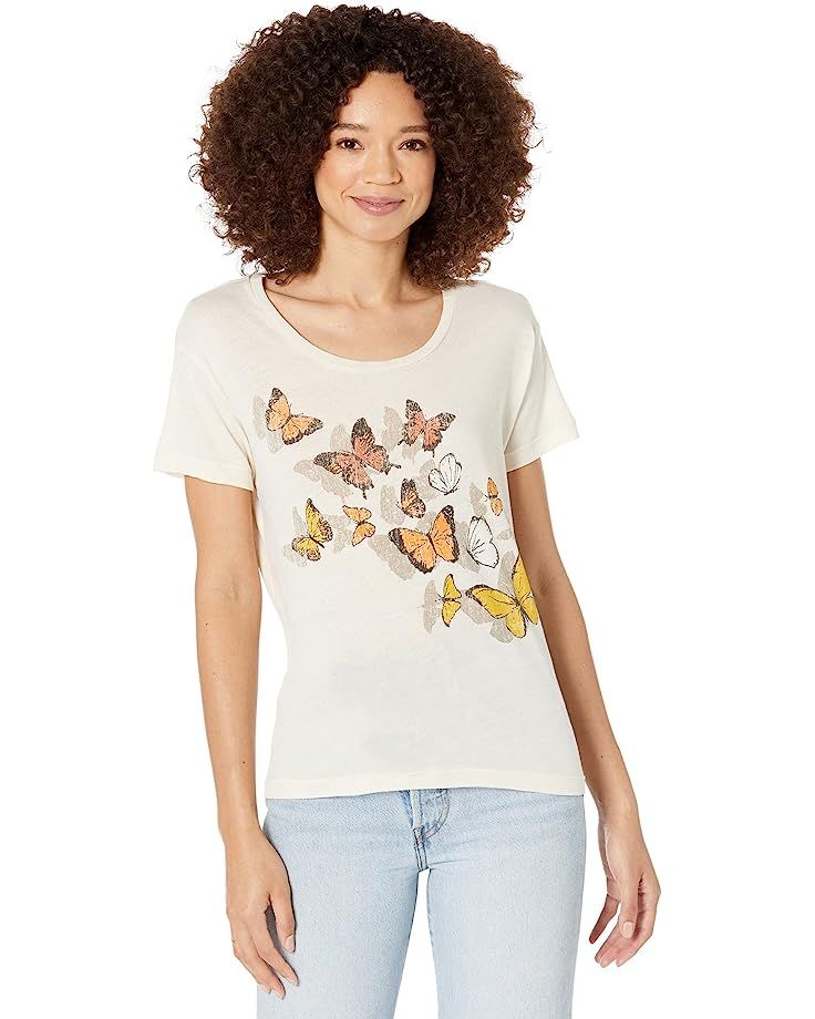 Chaser "Butterflies" Bella Jersey Short Sleeve Everybody Tee | Zappos