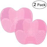 Emoly Silicon Makeup Brush Cleaning Mat, 2 Pack Makeup Brush Cleaner Pad Cosmetic Brush Cleaning Mat | Amazon (US)