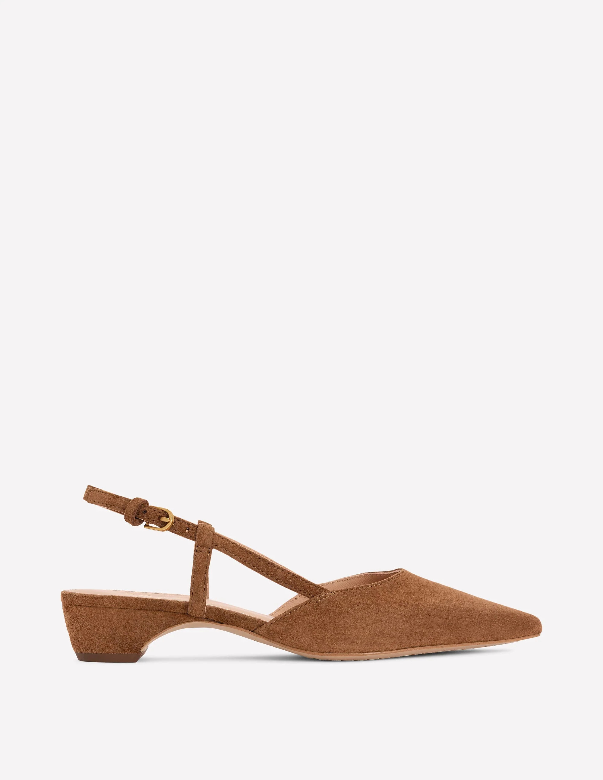 Slingpumps mit Mini-Blockabsatz-Schwarz | Boden DE