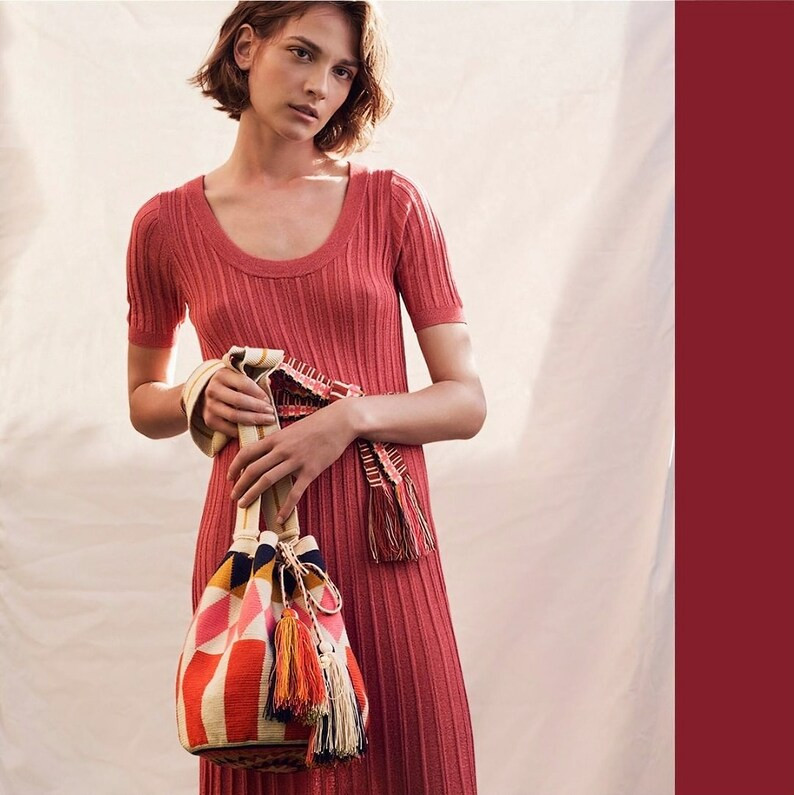 Wayuu-Tasche, große Mochila, Wayuu-Muster, handgefertigt, Einzelfaden, Bolso, Wayuu-Taschen, Sch... | Etsy (DACH)