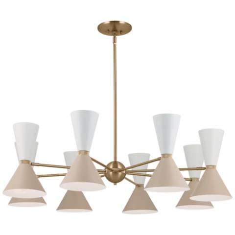 Kichler Phix 48.75 Inch 16 Light Chandelier in  Bronze - #343E7 | Lamps Plus | Lamps Plus