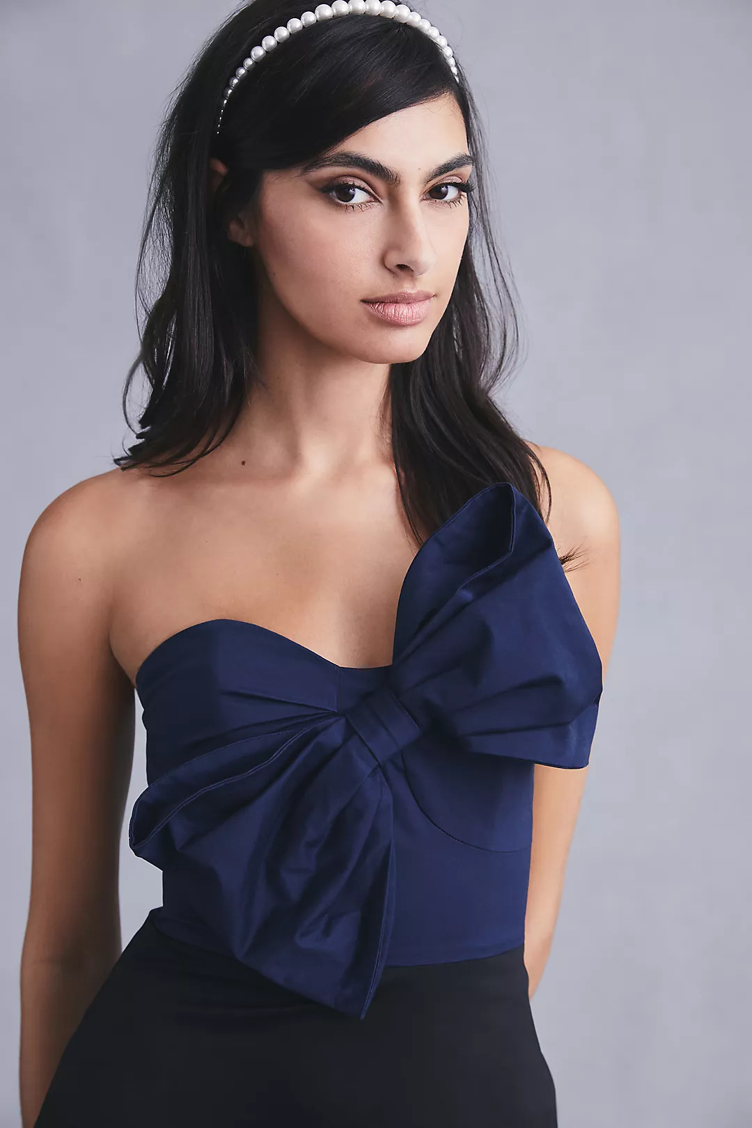 Hutch Bow-Tie Maxi Dress Navy Wedding Guest Dress Fall Wedding Guest Dress | Anthropologie (US)