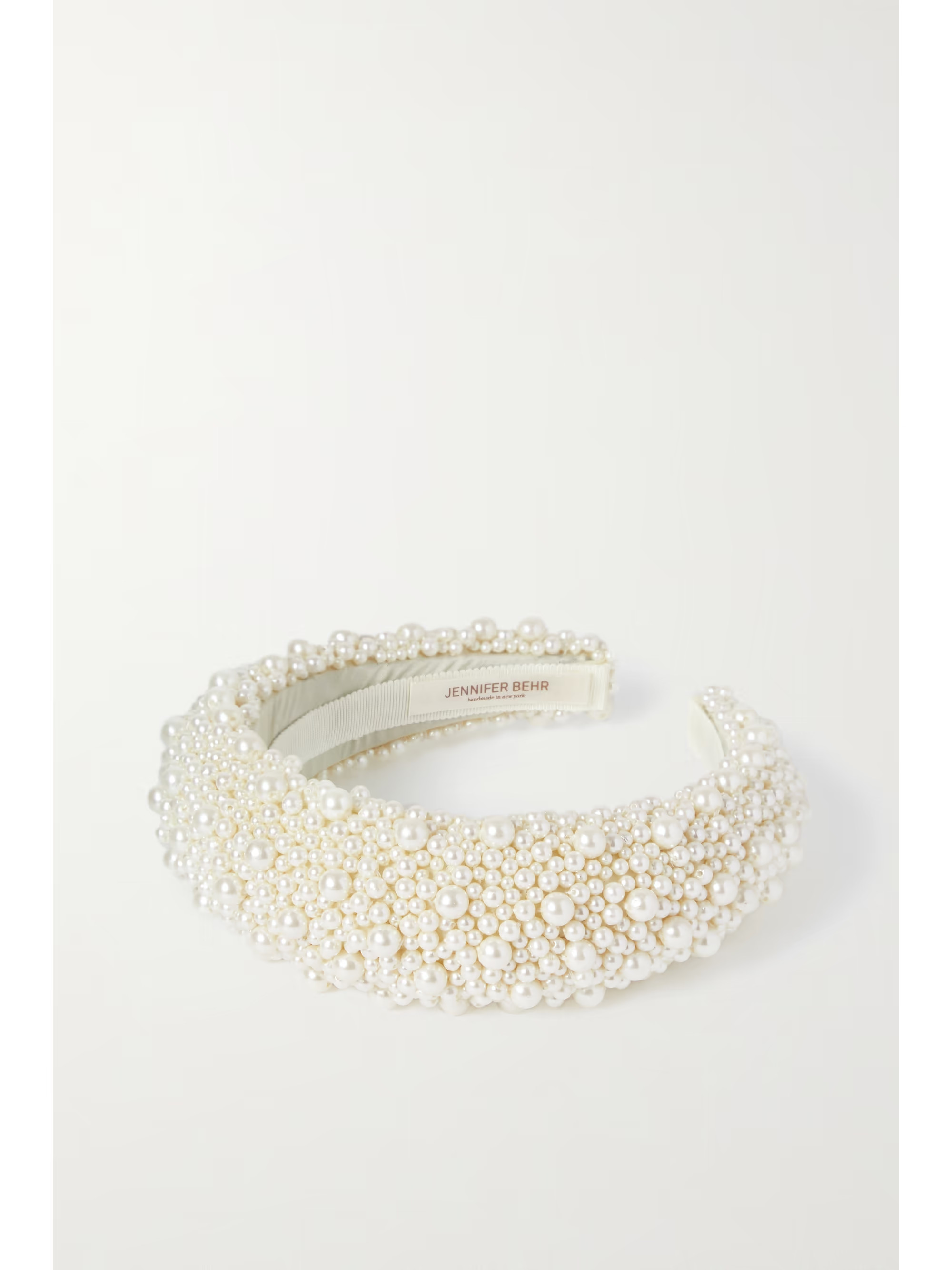 Marjeta faux pearl-embellished satin headband | NET-A-PORTER (US)