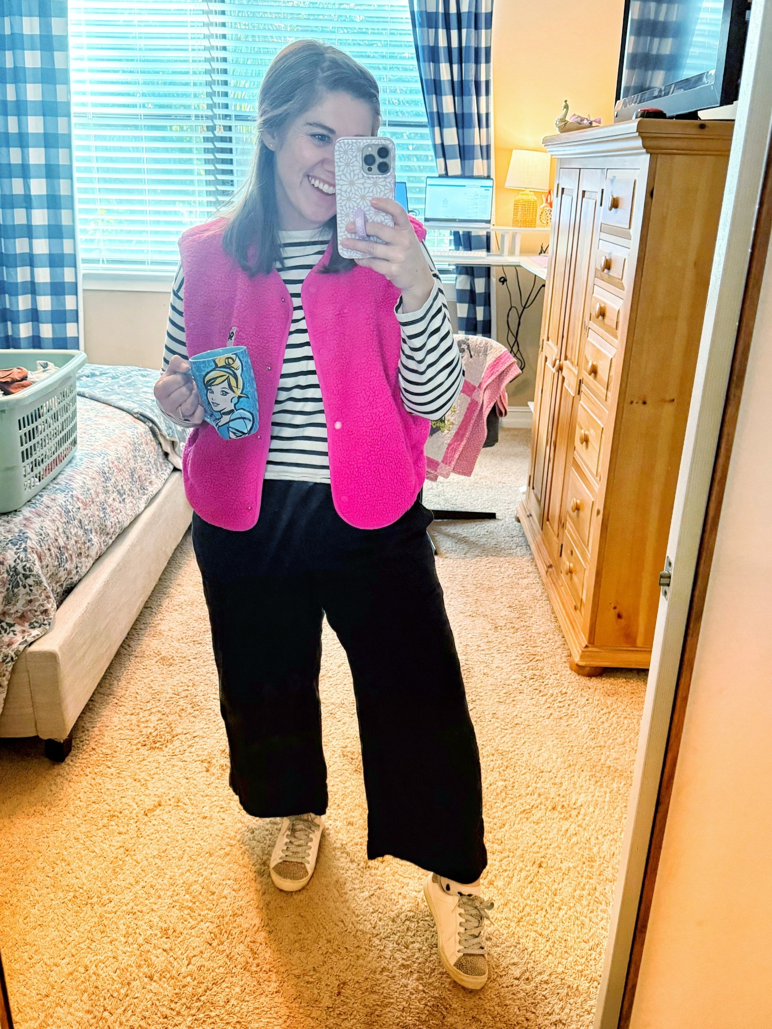 Happy Friday 🩷 ootd - this vest is on repeat this week during this Florida’s cold spell 

#LTKmomlife #LTKootd #LTKValentine