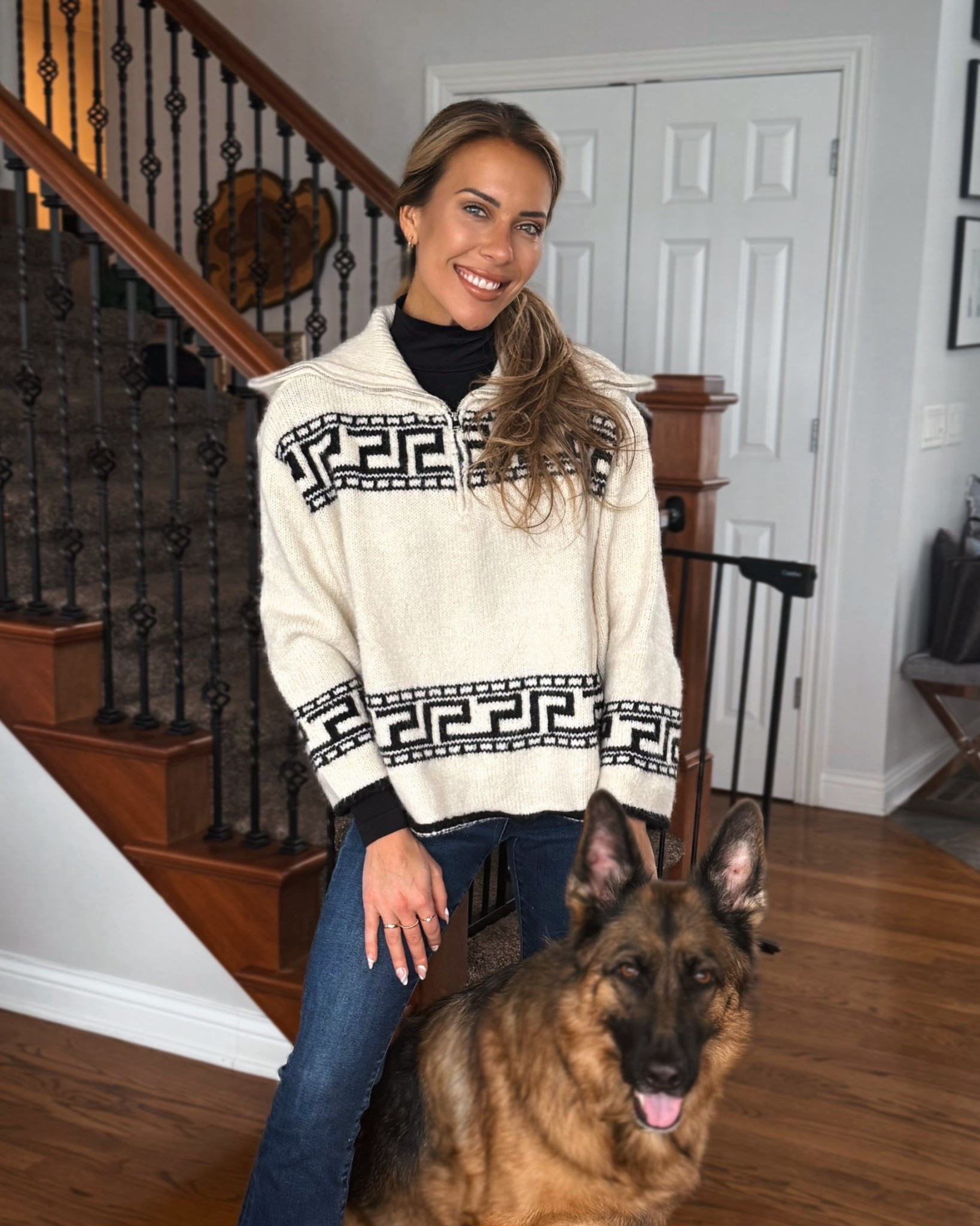 Love this super cute and soft sweater!! Perfect for this Holiday season! Wearing size small! Also, wearing my favorite brand for turtlenecks! 



#LTKFindsUnder100 #LTKCyberWeek #LTKHoliday