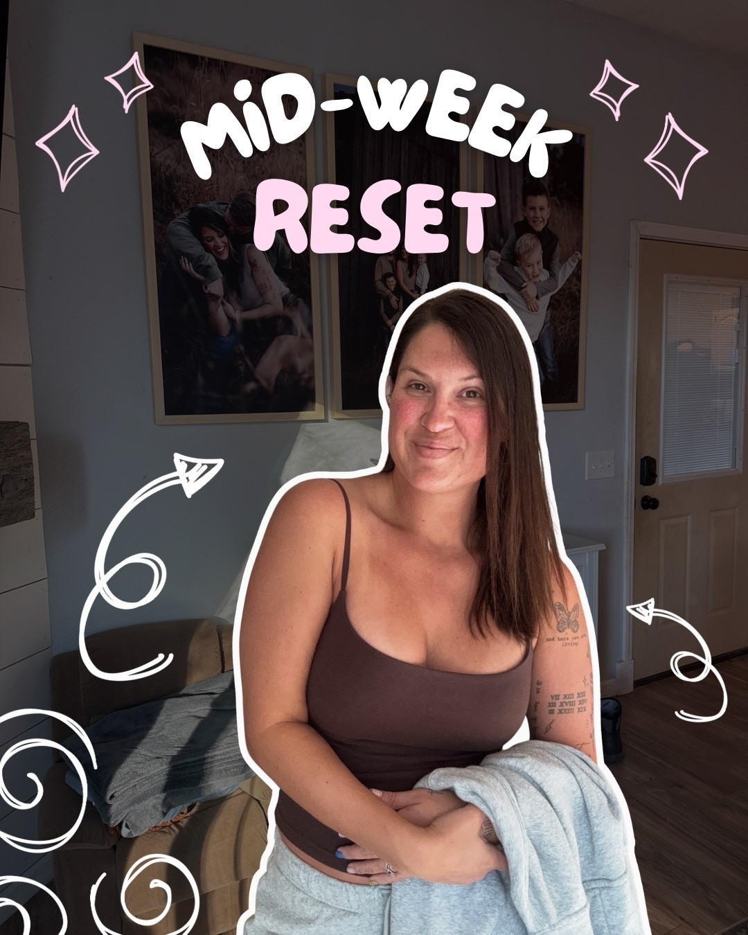 Here’s what I did yesterday, as a stay at home mom, to re-set midweek so I can re-focus on the days ahead.
Small, simple acts of just TAKING CARE OF YOURSELF can really make alllll the difference.
2026 has already thrown curve balls & lots of “what the actual hell”s at my “hell yeah” attitude I tried to enter the year with , so not losing myself in the process of it all isn’t always the easiest.
That’s where these “little” tasks with BIG impact come in! 

A shower, a tan (or not if you’re not a self tanner girly that’s ok too), a candle of your favorite scent, soft textures on the skin, music & movement, reading, water intake, eating (that’s a biggie) … all things that can easily be done each day in some capacity but we tend to neglect them first.

Here’s your sign to do something for YOU today. In whatever little pocket of time you can! Normally if I do any of this it’s after everyone’s in bed… a few hours of me time is worth a few less hours of sleep…
But you also deserve to take up some of the day! 
Rest IS productive.
Taking care of you IS productive! 
And you don’t have to do anything to EARN it 💋💋


Sweatshirt - unisex LG.
Sweatpants - unisex MD.
Tank - LG.
Uggs - tts 11


#LTKdayinmylife #LTKselfcare