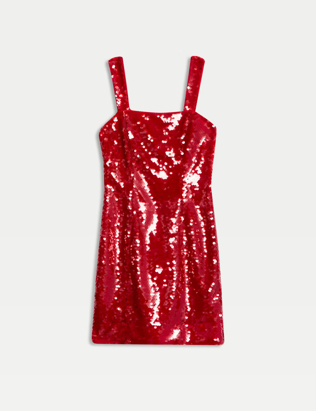 Sequin Square Neck Mini Shift Dress | Marks & Spencer (UK)