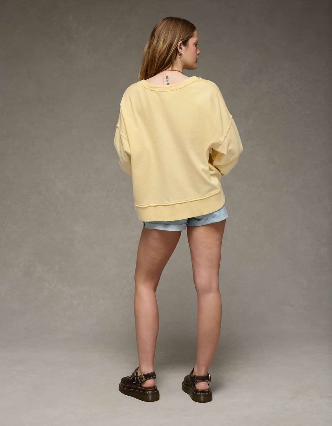 AE Big Hug V-Neck Sweatshirt | American Eagle Outfitters (US & CA)