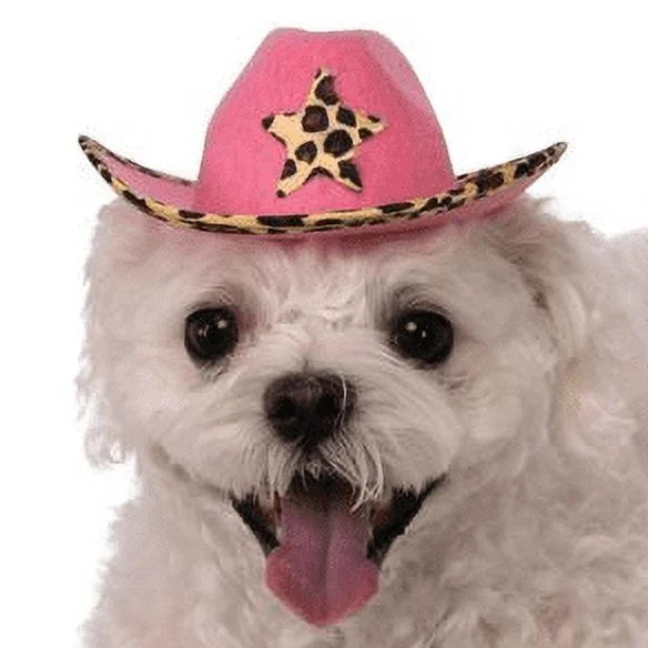 Rubies Pet Shop Boutique Pet Halloween Costume Accessory Pink Cowboy Hat for Dog or Cat | Walmart (US)