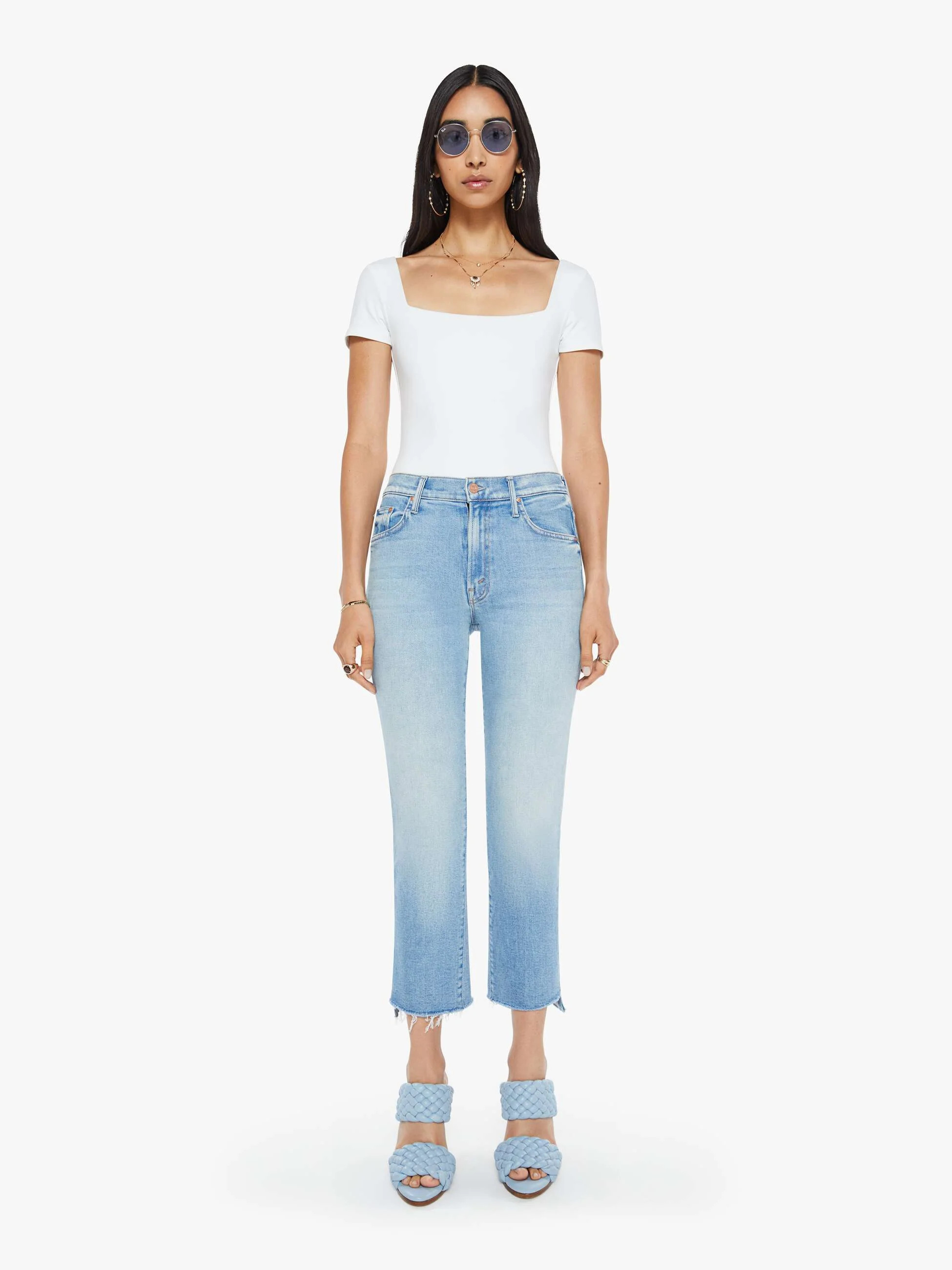 The Insider Crop Step Fray - Can You Dig It? | Mother Denim