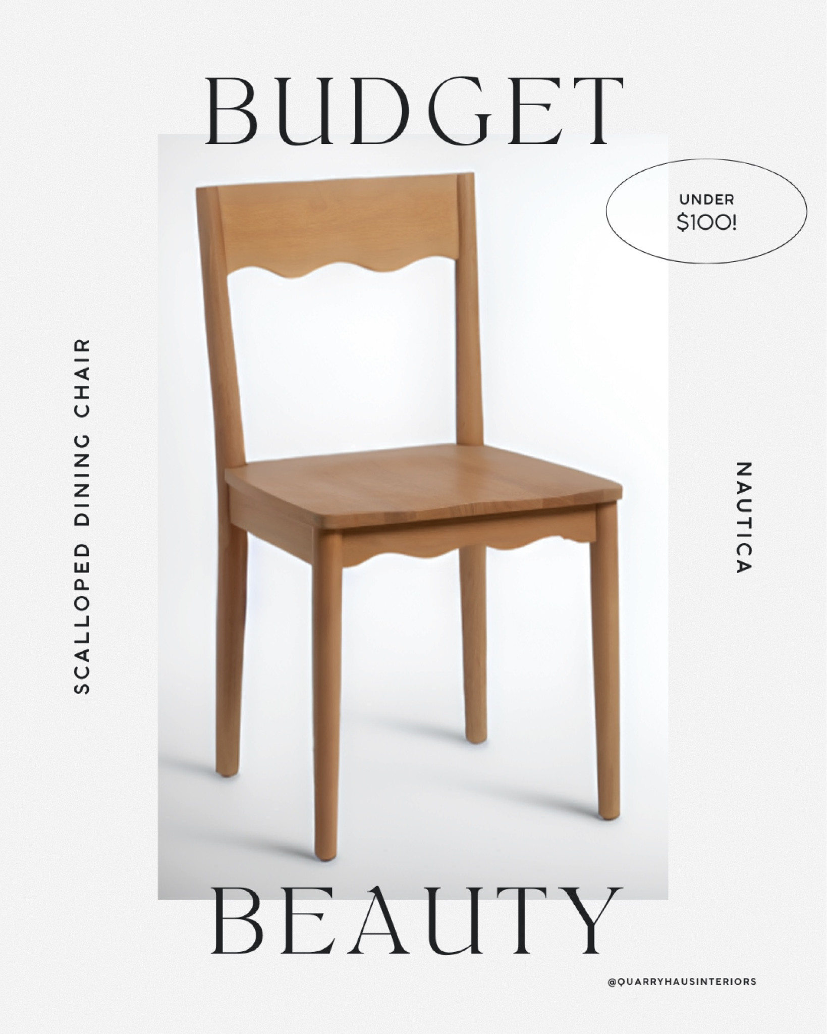 These wavy back wood dining chairs are so good! Under $100 each at TJ Maxx, these won’t last long 🙌🏼

Budget friendly dining room furnituree

#LTKHome #LTKFindsUnder100