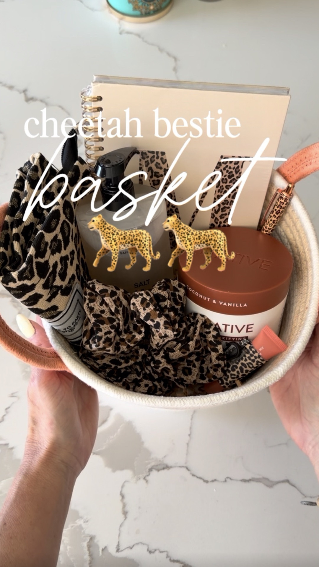 If your bestie loves all things cheetah print, this gift basket is such a fun idea 🐆🤎

Filled with cute finds she’d actually use, plus all the cheetah vibes. Perfect for birthdays, best friend surprises, or just because.

Everything is linked in my LTK ✨ #LTKGiftGuide #BestieGiftIdeas #GiftBasketIdeas #CheetahPrint #BestFriendGift #GiftInspiration #AmazonFinds #AmazonFavorites #LTKStyle #LTKHome #GiftIdeasForHer #BirthdayGiftIdeas #CuteGiftIdeas #MomLifeFinds #MarchantMadness