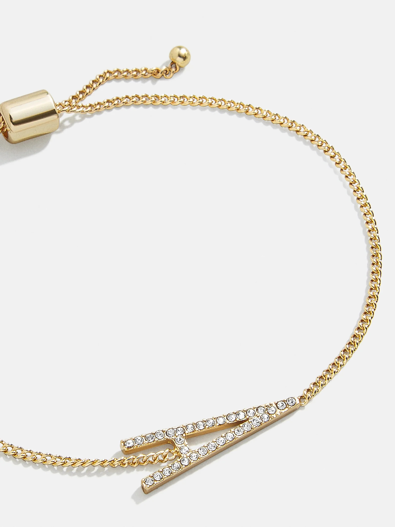 East West Initial Bracelet - Gold/Pavé | BaubleBar (US)