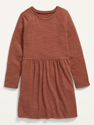 Cozy-Knit Skater Dress for Girls | Old Navy (US)