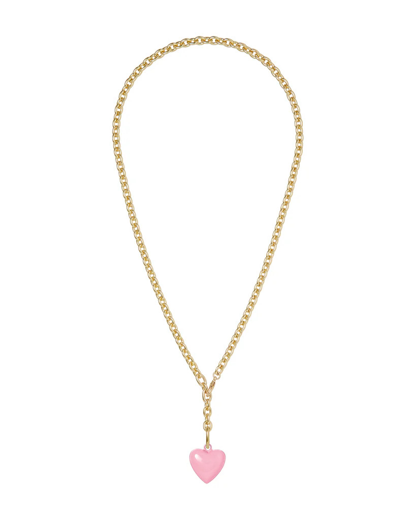 The Mini Puffy Heart Charm Necklace | Roxanne Assoulin